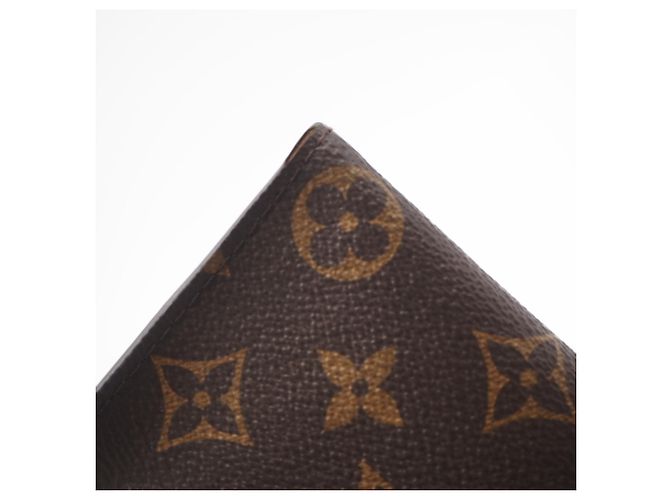 Louis Vuitton Monogram Macassar Pochette Voyage Clutch Bag Marron Bleu Beige - vue 10