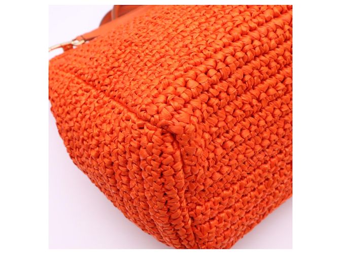 Bolso Dolce & Gabbana Raffia Miss Sicily Naranja - vista 14