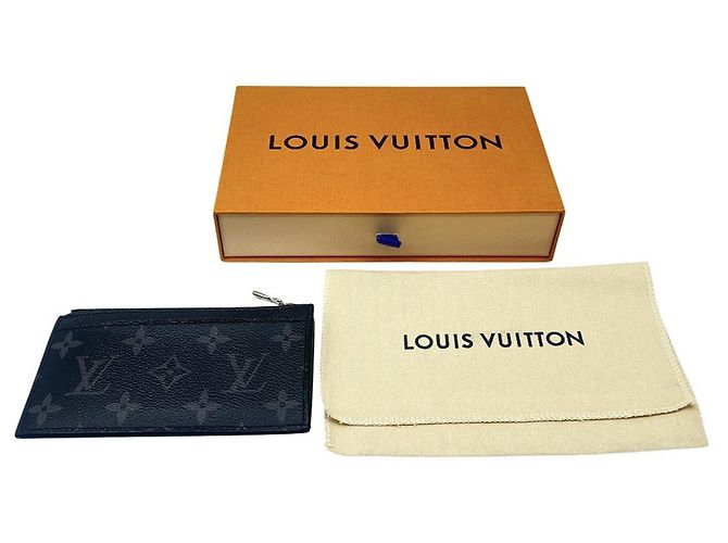 Louis Vuitton Monogram Eclipse Card Case Preto - vista 10
