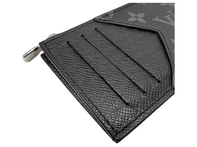 Louis Vuitton Monogram Eclipse Card Case Preto - vista 5