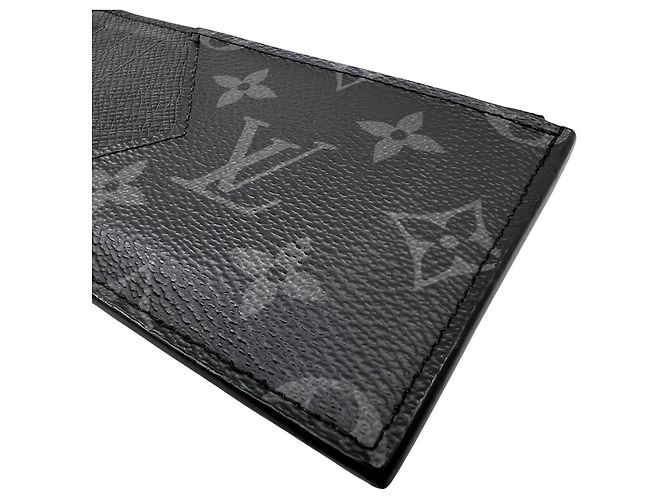 Louis Vuitton Monogram Eclipse Card Case Preto - vista 6