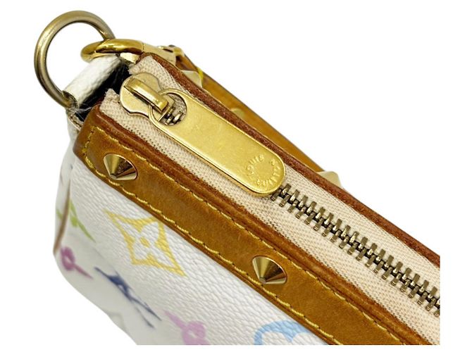 Louis Vuitton Monogram Multicolore Pochette Accessoires Bianco - vista 11