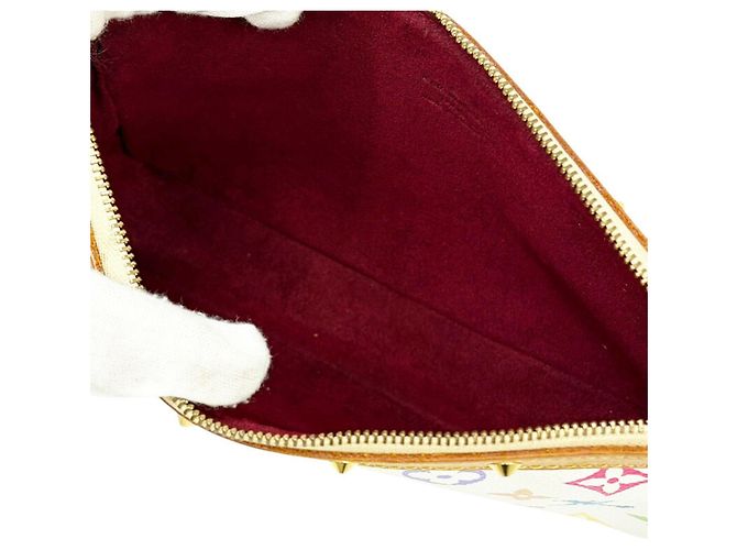 Louis Vuitton Monogram Multicolore Pochette Accessoires Bianco - vista 13