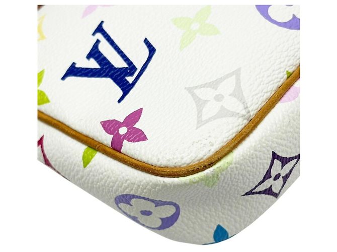 Louis Vuitton Monogram Multicolore Pochette Accessoires Bianco - vista 5
