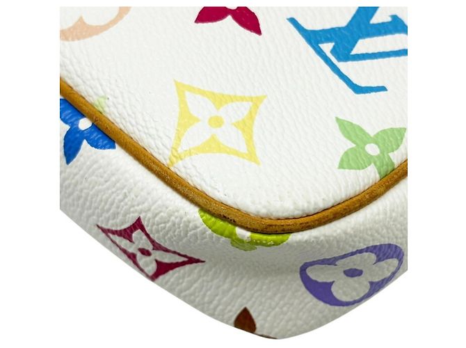 Louis Vuitton Monogram Multicolore Pochette Accessoires Bianco - vista 6