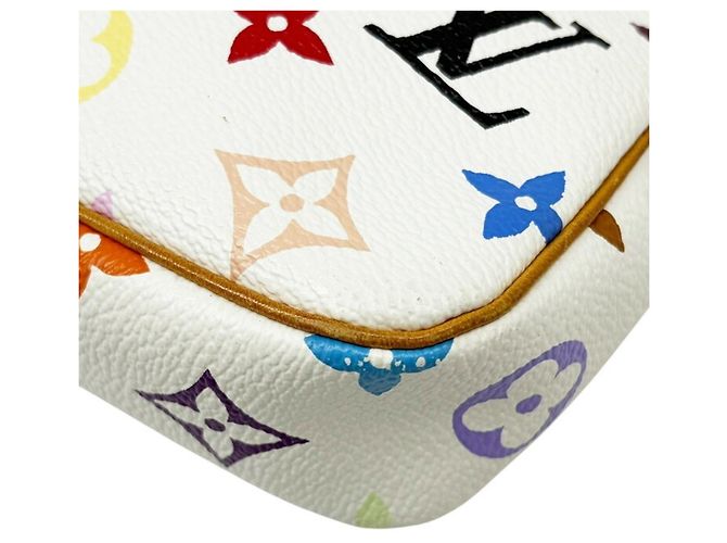 Louis Vuitton Monogram Multicolore Pochette Accessoires Bianco - vista 8