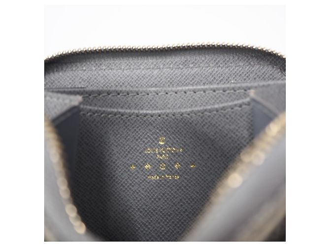 Monedero Zippy de denim Monogram Louis Vuitton Castaño - vista 13