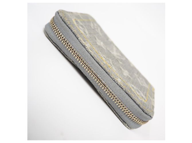 Monedero Zippy de denim Monogram Louis Vuitton Castaño - vista 4