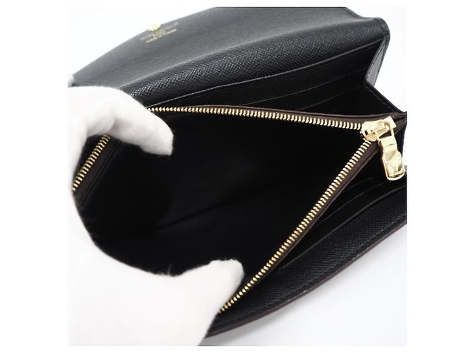 Louis Vuitton Reverse Portefeuille Sarah Long Wallet Marron Beige - vue 11