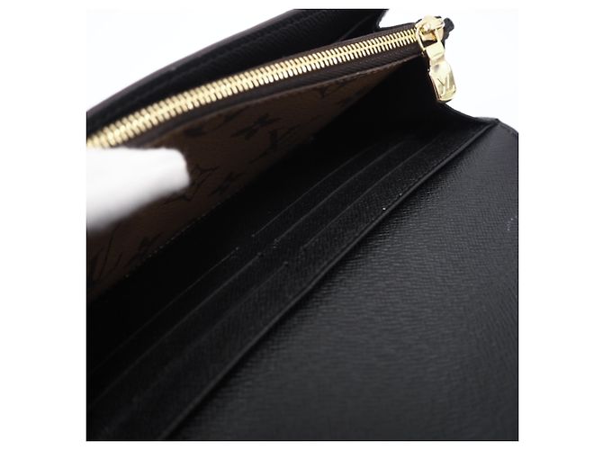 Louis Vuitton Reverse Portefeuille Sarah Long Wallet Marron Beige - vue 13