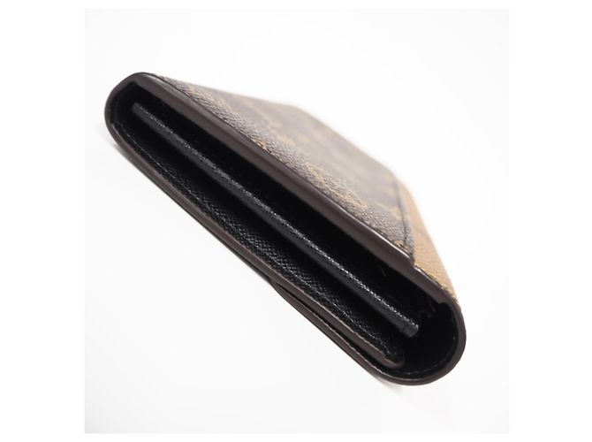 Louis Vuitton Reverse Portefeuille Sarah Long Wallet Marron Beige - vue 7