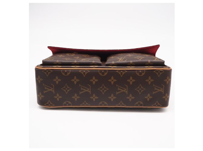 Sac à main Louis Vuitton Monogram Viva Cite MM Marron Beige - vue 7