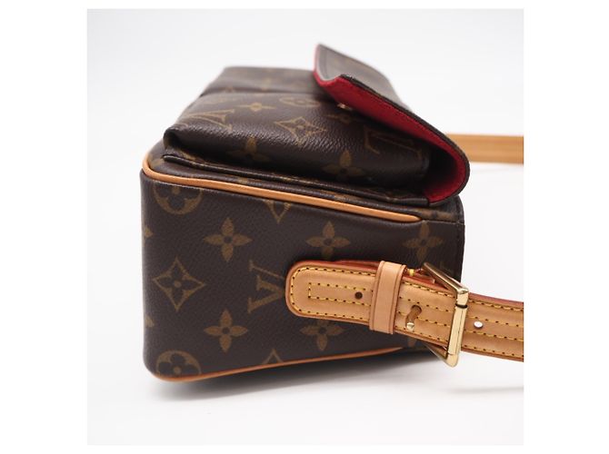 Sac à main Louis Vuitton Monogram Viva Cite MM Marron Beige - vue 9