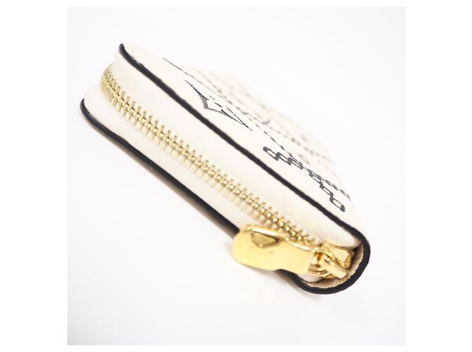 Louis Vuitton Monogram Empreinte Broderie Zippy Wallet Schwarz Beige - Ansicht 9