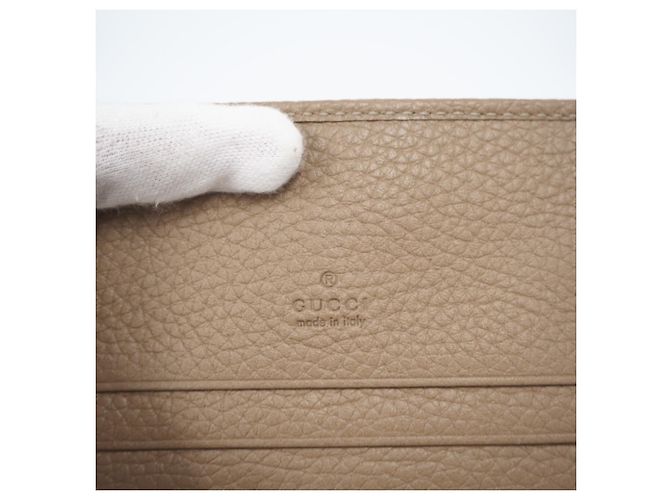 GUCCI Jackie Medium Wallet in Beige Leather - view 12