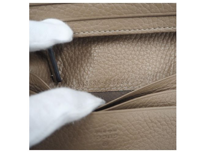 GUCCI Jackie Medium Wallet in Beige Leather - view 13