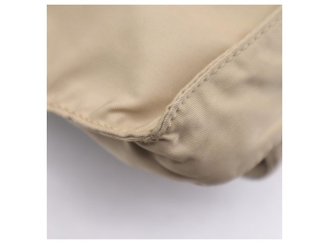 Borsa a tracolla Prada in nylon con logo Marrone Beige - vista 13