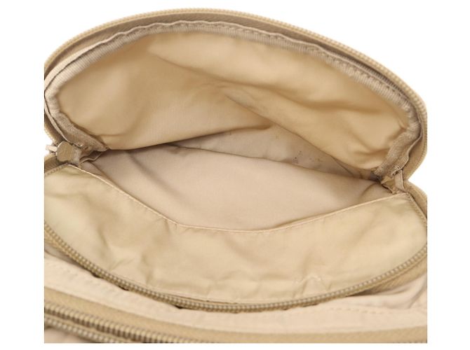 Borsa a tracolla Prada in nylon con logo Marrone Beige - vista 14