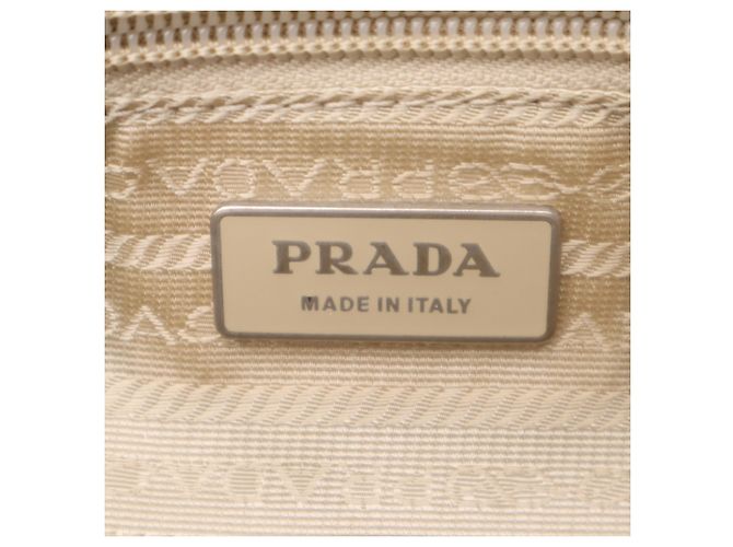 Borsa a tracolla Prada in nylon con logo Marrone Beige - vista 18