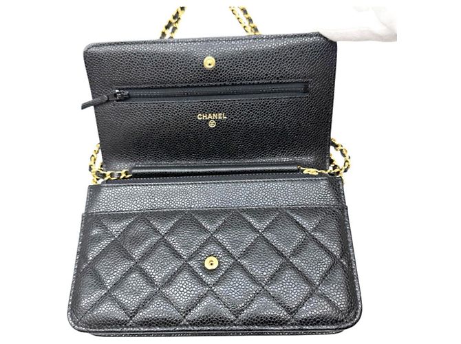 Portafoglio a catena Chanel Matelassé Timeless Classic Nero - vista 12