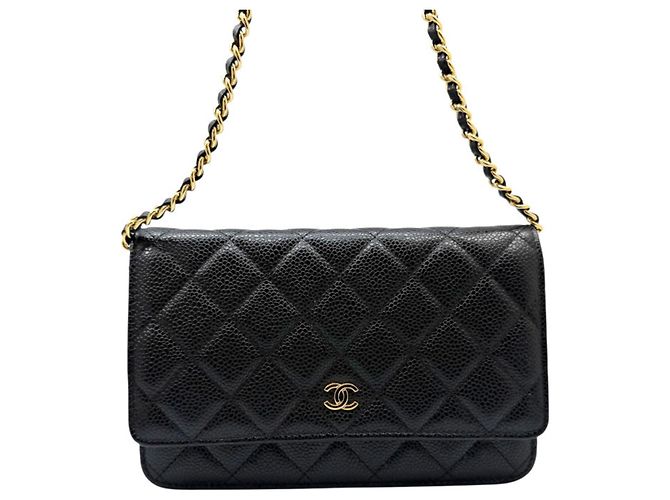 Portafoglio a catena Chanel Matelassé Timeless Classic Nero - vista 2