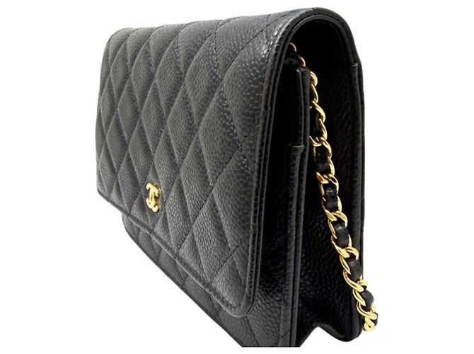 Portafoglio a catena Chanel Matelassé Timeless Classic Nero - vista 5