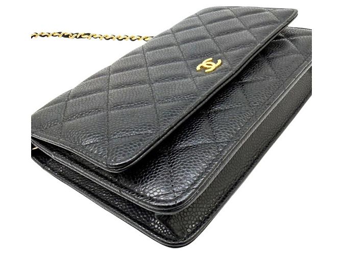 Portafoglio a catena Chanel Matelassé Timeless Classic Nero - vista 7