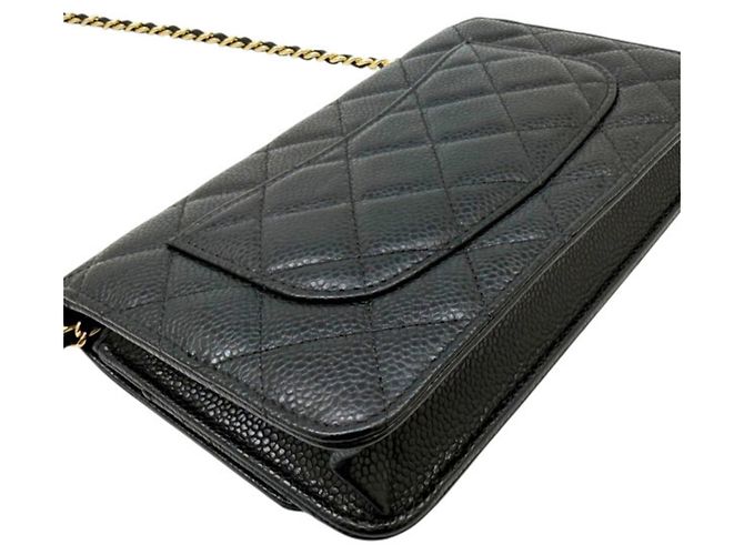 Portafoglio a catena Chanel Matelassé Timeless Classic Nero - vista 8
