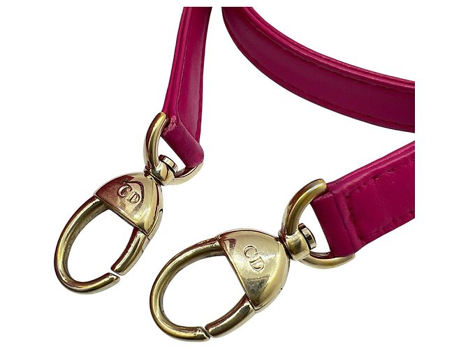Borsa Christian Dior Lady Large Cannage in pelle d'agnello rosa - vista 14