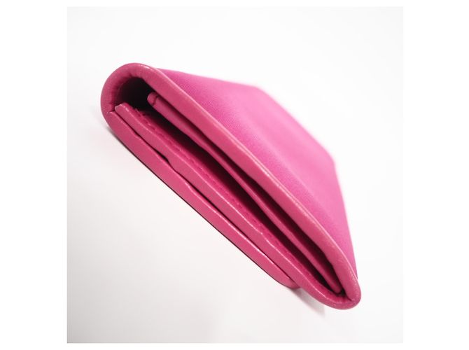 Portafoglio lungo Prada in nylon con logo, rosa - vista 7