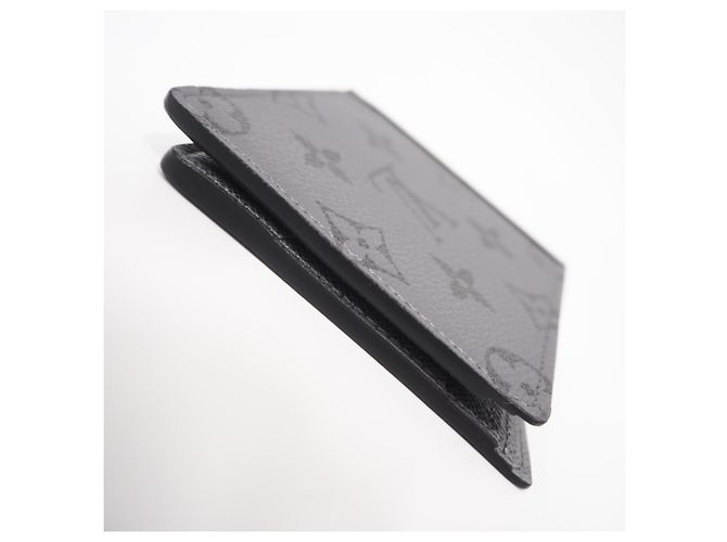 Louis Vuitton Taigarama Portefeuille Multiple Bi-fold Wallet Prata - vista 7