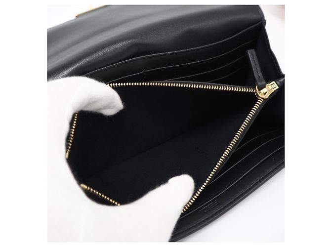 Fendi Baguette Continental Geldbörse Schwarz - Ansicht 12