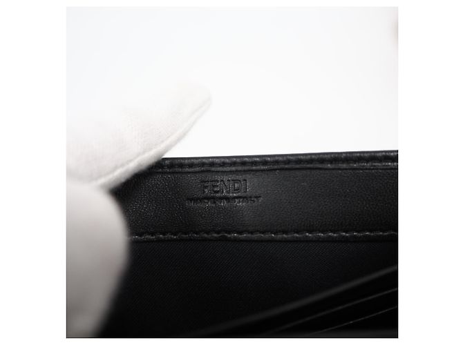 Fendi Baguette Continental Geldbörse Schwarz - Ansicht 13