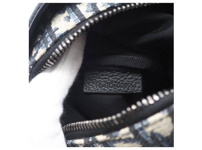 Christian Dior Oblique Jacquard Trotter Mini Roller Bag Tasche Beige Marineblau - Ansicht 13