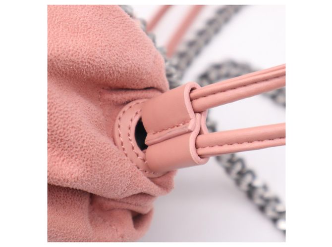 Stella Mc Cartney Sac à épaule Stella McCartney Falabella avec chaîne en rose - vue 10