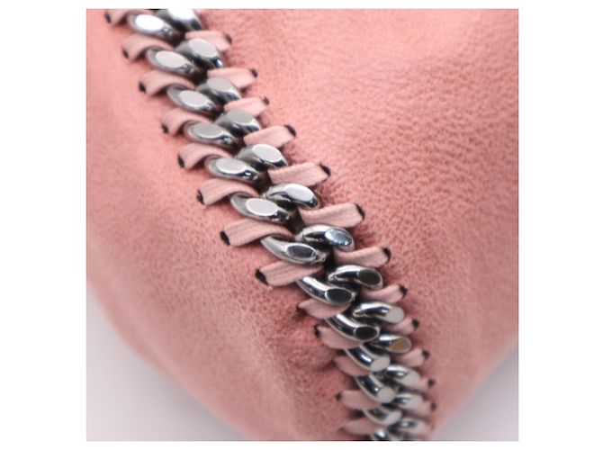 Stella Mc Cartney Sac à épaule Stella McCartney Falabella avec chaîne en rose - vue 12
