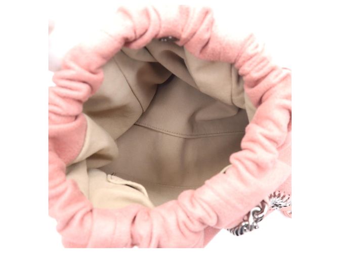 Stella Mc Cartney Sac à épaule Stella McCartney Falabella avec chaîne en rose - vue 13