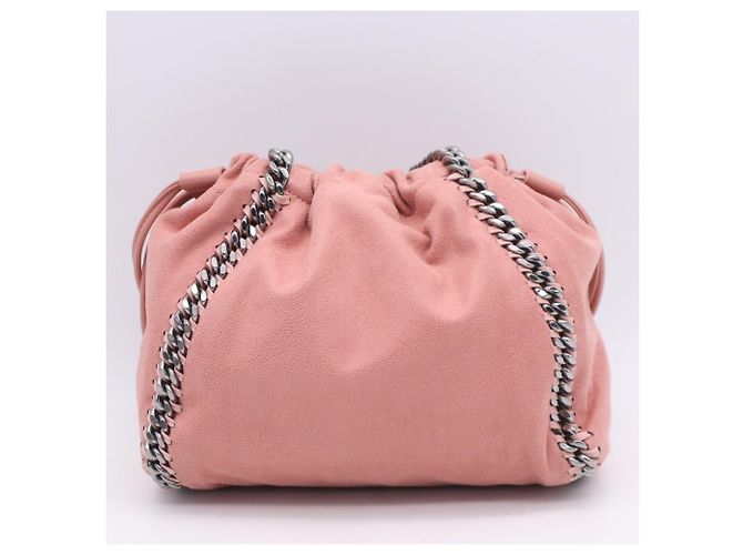 Stella Mc Cartney Sac à épaule Stella McCartney Falabella avec chaîne en rose - vue 2
