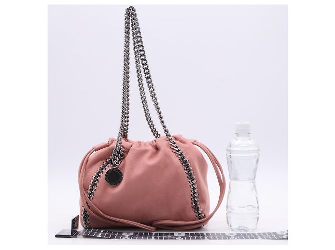 Stella Mc Cartney Sac à épaule Stella McCartney Falabella avec chaîne en rose - vue 3