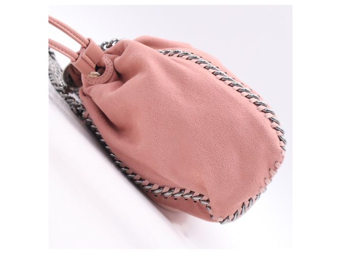 Stella Mc Cartney Sac à épaule Stella McCartney Falabella avec chaîne en rose - vue 7