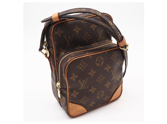 Bolso de hombro Louis Vuitton Monogram Amazon Castaño Beige - vista 2