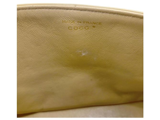 Sac à épaule à chaîne CHANEL Matelassé 25 Beige - vue 14