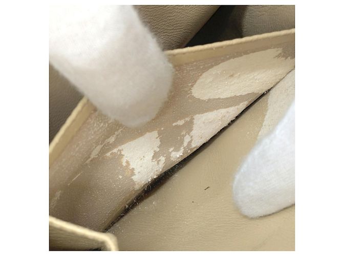 Sac à épaule à chaîne CHANEL Matelassé 25 Beige - vue 16