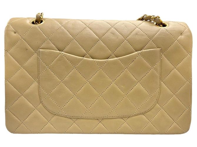 Sac à épaule à chaîne CHANEL Matelassé 25 Beige - vue 2