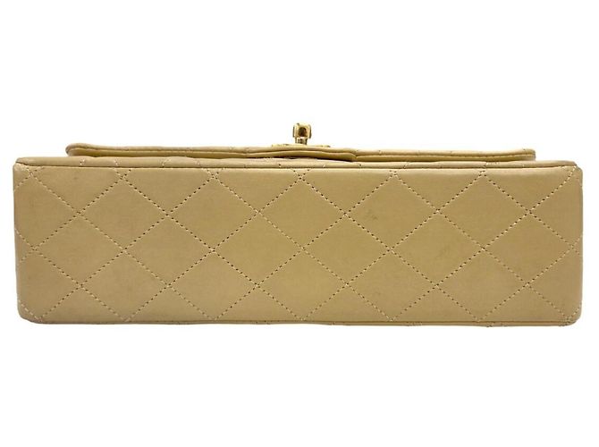 Sac à épaule à chaîne CHANEL Matelassé 25 Beige - vue 5