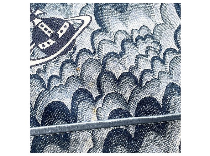 Borsa a tracolla con coulisse Orb Vivienne Westwood Blu - vista 13