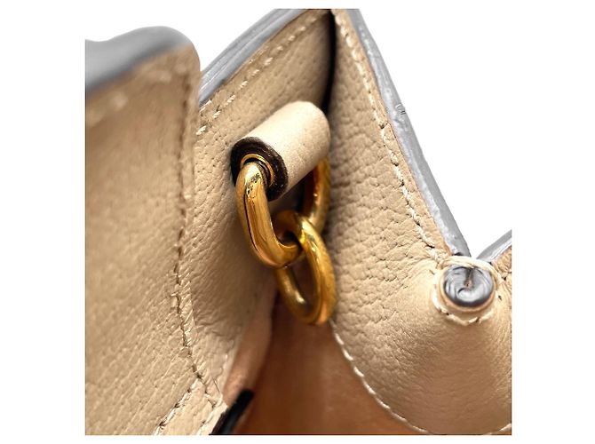 GUCCI Diana 2-Way Small Tote Shoulder Bag Beige Golden Green - view 14