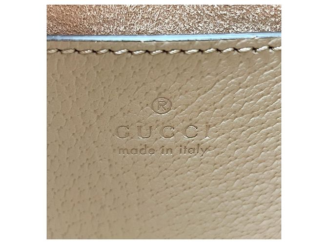 GUCCI Diana 2-Way Small Tote Shoulder Bag Beige Golden Green - view 8