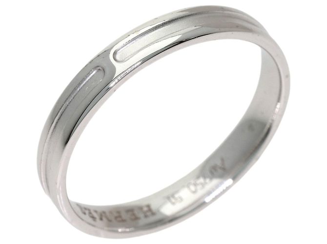 Ring Hermès Anel Hermes Empreinte #51 em ouro branco 18K - vista 2