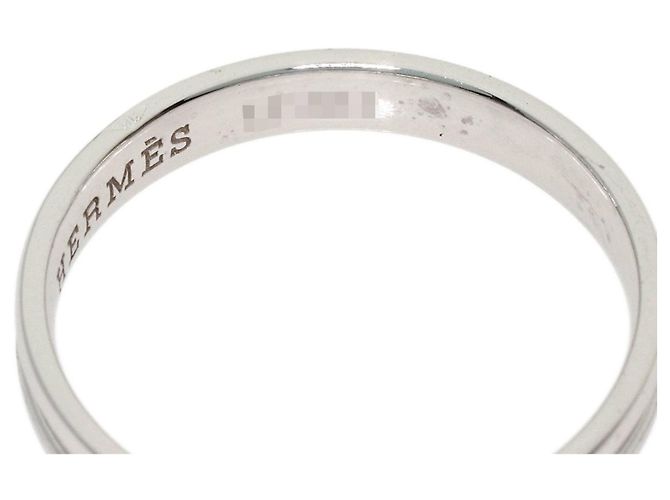 Ring Hermès Anel Hermes Empreinte #51 em ouro branco 18K - vista 5